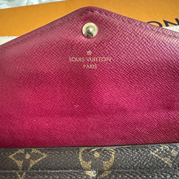 Louis Vuitton Sarah wallet monogram/ fuschia - Picture 6 of 8